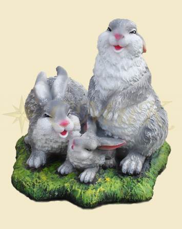 Фигурка зайцы-семья(1)